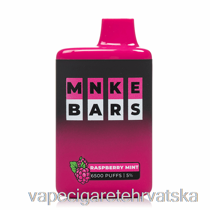 Vape Hrvatska Mnke Bars 6500 Jednokratna Malina Mint